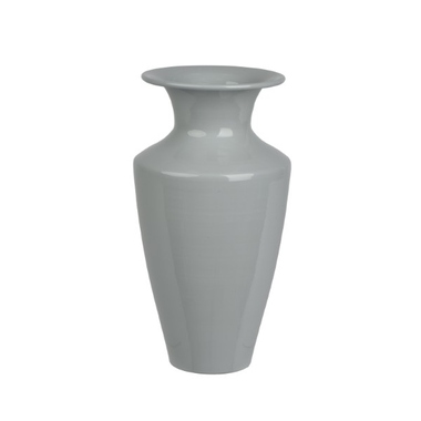 DECORIS Vase grau 12x23cm 891572