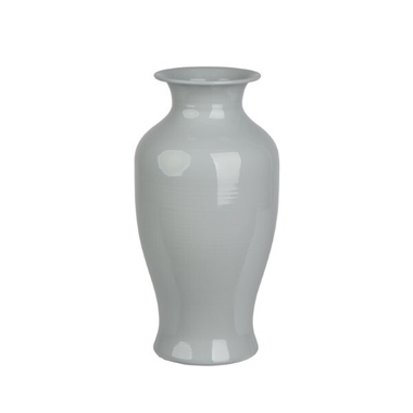DECORIS Vase grau 17x33,5cm 891571