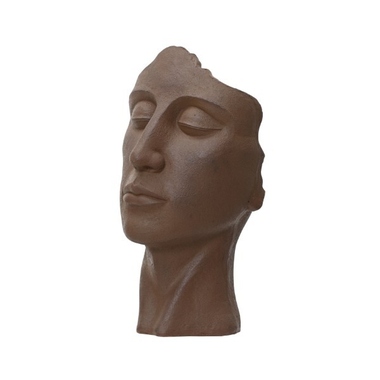 DECORIS 859462 DECORIS Blumentopf rostfarbig