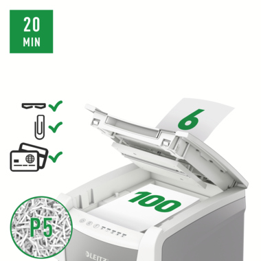 LEITZ IQ Aktenvernichter Small Office 100 P-5 80120000
