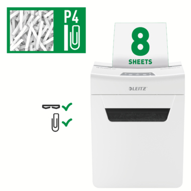 Leitz Aktenvernichter IQ Protect Premium 8X P4 80910000