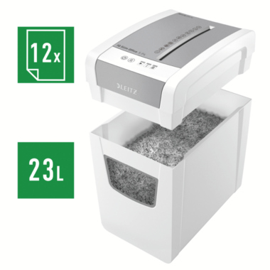 Leitz IQ Aktenvernichter Slim Office S P4 80980000