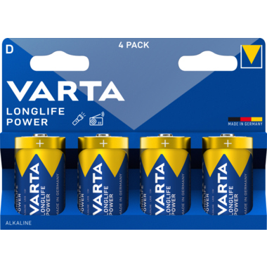 Varta 04920121424 VARTA Batterie Longlife Power D 4St