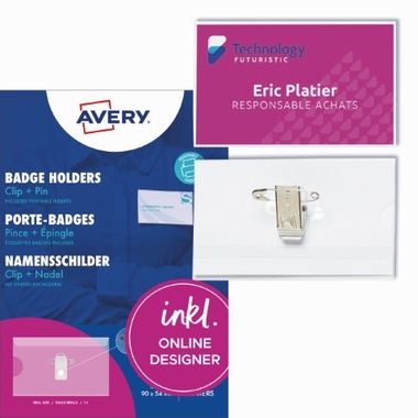 Avery Zweckform Kartenhalter 4820 54x90mm 50St