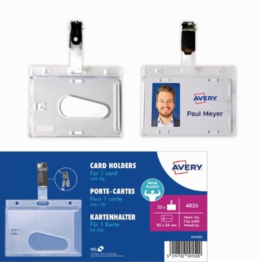 Avery Zweckform Kartenhalter 4826 54x85mm 25St