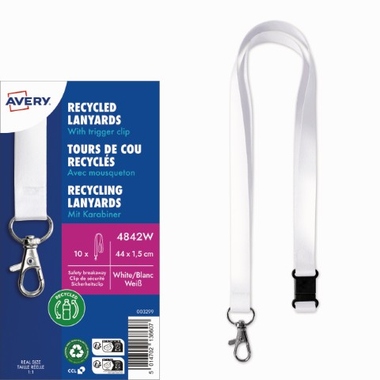 Avery Zweckform Lanyard 4842W 15x440mm ws 10St