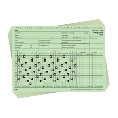 RNK Urlaubskarte 2026 2900/26-10 A5 10St