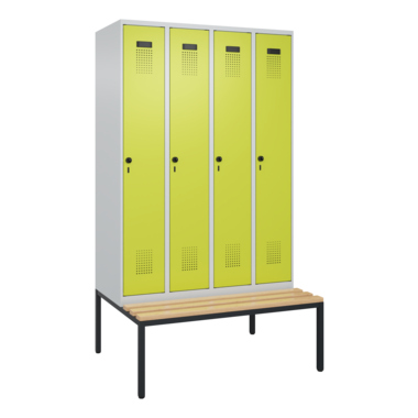 C+P 0490507-40S10015 C+P Spind Evolo PLUS Bank 4Abt 2120x1200x815 lgr/cgn