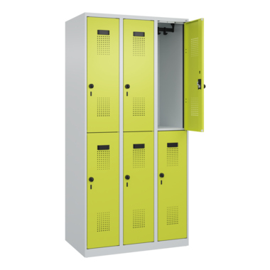 C+P 049300-30S10015 C+P Spind Evolo PLUS Doppel 6Fächer 1850x900x500 lgr/cgn