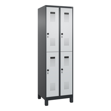 C+P 049310-20S10142 C+P Spind Evolo PLUS Doppel 4Fächer 1950x600x500 sgr/lgr