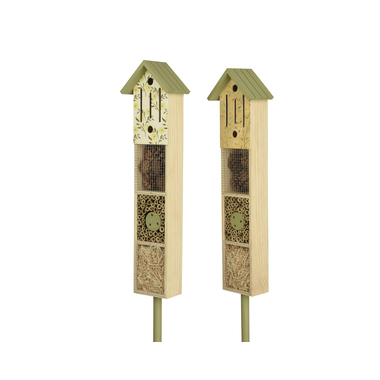 DECORIS 870778 DECORIS Insektenhotel 14x9x90cm pinie