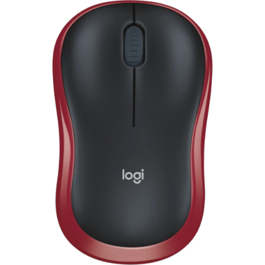 Logitech 910-002237 Logitech Maus M185 kabellos schwarz/rot