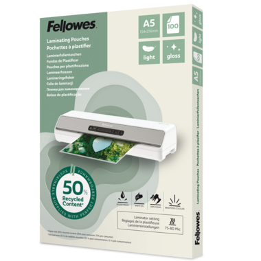 Fellowes Laminierfolie A5 light glänzend 100St 100143440