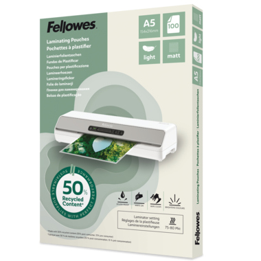 Fellowes Laminierfolie A5 light matt 100St 100143437