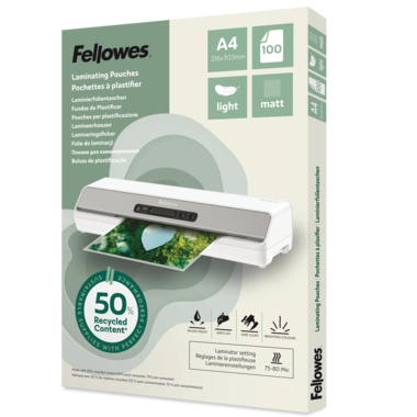 Fellowes Laminierfolie A4 light matt 100St 100143435