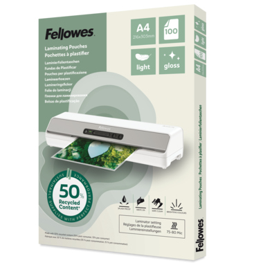 Fellowes Laminierfolie A4 light glänzend 100St 100142987