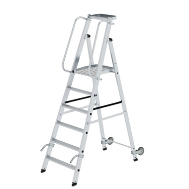 MUNK 051086 Munk Plattformleiter 6Stufen Rollen