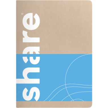 share 4-0015139 share Notizheft A6 kar pastellblau