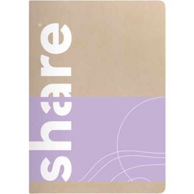 share 4-0015134 share Notizheft A6 kar pastellviolet
