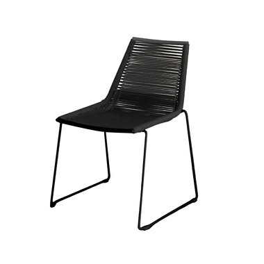 FEROS 1525124 FEROS Stapelstuhl Kimo Sitzkissen schwarz 4St