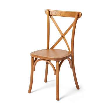 FEROS 50100L7 FEROS Stapelstuhl Crossback hellbraun 7St