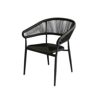 FEROS 1515112 FEROS Stapelstuhl Flint Sitzkissen wenge/schwarz 2St