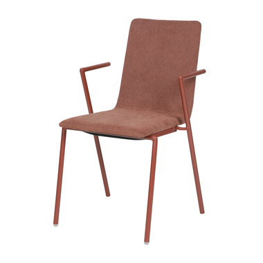 FEROS 1515762 FEROS Konferenzstuhl Fortis stapelbar braun-rot 2St