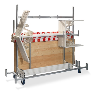 FEROS T91500 FEROS Trolley Marktstände max 5St Hammerite