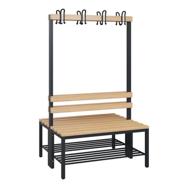 C+P 08050210S10000 C+P Garderobenbank Schuhrost 1710x1000x756mm sgr