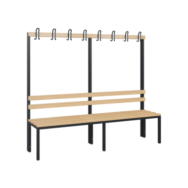 C+P 08052100S10000 C+P Garderobenbank 1710x1960x403mm sgr