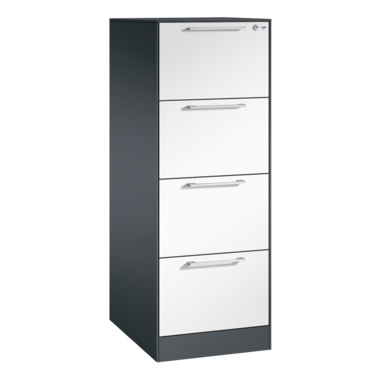 C+P 146225411S10193 C+P Hängeregistraturschrank Asisto A4 1bahnig sgr/rws