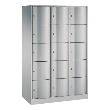 C+P 8570372S10044 C+P Schließfachschrank 15Fä 1950x1150x540mm wsalu