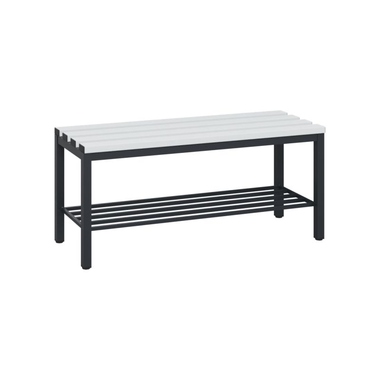 C+P 08040010S10000 C+P Umkleidebank Schuhrost 420x1000x353mm sgr/lgr