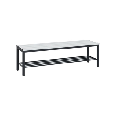 C+P 08041010S10000 C+P Umkleidebank Schuhrost 420x1500x353mm sgr/lgr