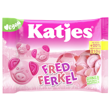 Katjes 47844 Katjes Fruchtgummi Fred Ferkel 210g