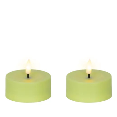 LUMINEO 890542 LUMINEO Solar Kerze 7x3,2cm gn 2St