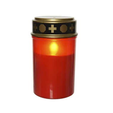 LUMINEO 494565 Lumineo Grabkerze LED rt 12,5cm