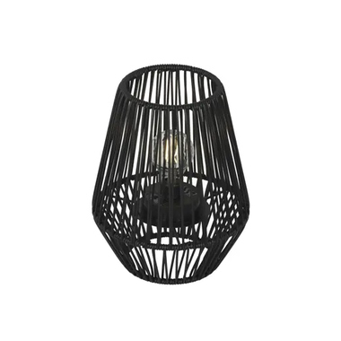 LUMINEO Solar Laterne wicker sw 890895