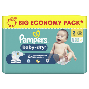 Pampers Windel Baby Dry Gr2 Mini 98St 8006530143288