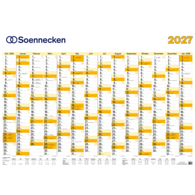 Soennecken Plakatkalender 2027 100x70cm 14M/1S 5176-27