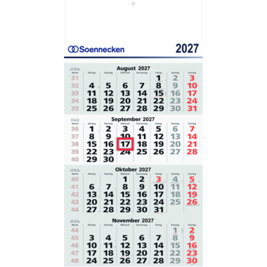 Soennecken Wandkalender 4M 2027 5097-27