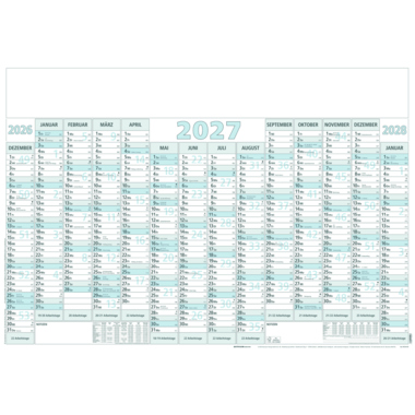 ZETTLER Plakatkalender 2027 14M/1S gerollt 5St 915-0015