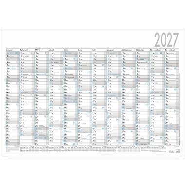 ZETTLER Plakatkalender 2027 12M/1S gerollt sw/bl 5St 916-0015