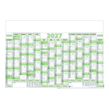 ZETTLER Plakatkalender 2027 14M/1S gerollt 5St 919-0713
