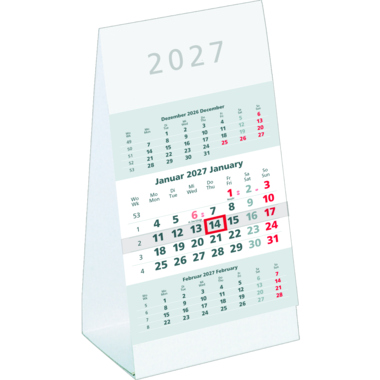 ZETTLER Tischkalender 2027 3M/1S 980-0000