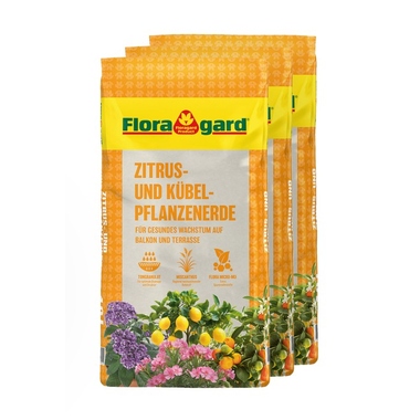 Floragard Blumenerde Zitrus & Kübel 3x18l 134318