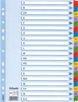 Esselte Mylar Register A-Z/100167 A4, 225 mm, 297 mm Weiß 160g/qm Inh.1