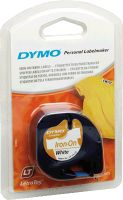 DYMO LetraTag-Band aufbügelbar S0718840/18768 12 mm x 2 m schwarz auf weiß