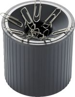 helit Klammernspender Linear/H6390895, schwarz, 72x72x73mm