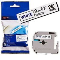 P-touch Schriftband MK223BZ 9mmx8m unlaminiert blau auf weiß